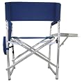 Picnic Time Sports Chair With Table and Pockets - Navy