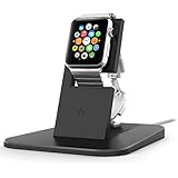 Twelve South HiRise Stand for Apple Watch   Charge, Protect and Dock your Apple Watch, Black