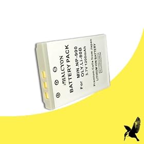 Halcyon 1200 mAH Lithium Ion Replacement Battery for Olympus LI-80B and Olympus X-36, T-100, T-110