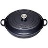 Le Creuset Cast Iron Shallow Casserole, Midnight Blue, 30 cm