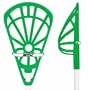 Set of 6 Green Lacrosse STXBALL Sticks