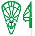 STXBALL - THE NO CONTACT LACROSSE GAME [GREEN STICKS, SET OF 6]
