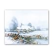 Snowscene - Box Set of 12 Christmas Greeting Cards and matching patterned envelopes