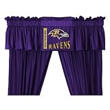 Sports Coverage NFLRavenDV Baltimore Ravens Drapes and Valance