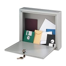 Buddy Products Inter-Office Mailbox, Steel, Large, 7 x 18 x 18 Inches, Platinum (5626-32)