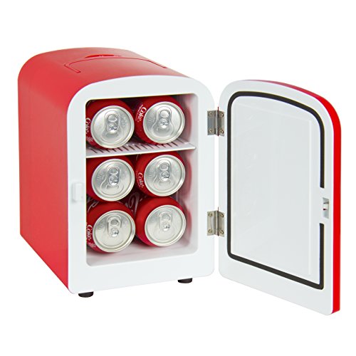 Best Choice Products SKY1591 Portable Mini Fridge Cooler and Warmer (Auto Car Boat Home Office AC & DC Red)