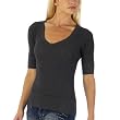 Juniors' Mossimo Supply Co. Deep V-Neck Thermal Sweater - Railroad Gray Heather