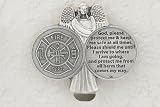 Fireman Guardian Angel Visor Clip With Saint Florian Holy Card w/ Fireman's Prayer