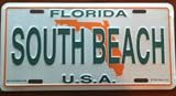 South Beach Florida License Plate