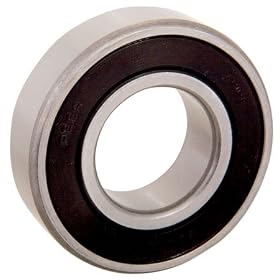 12mm Nom I.D., 32mm Nom. O.D., 10mm Wide, 6201-2RS-C3 Bearing Designation, Two Seals, Metric 6200 Series, Peer Ball Bearings (1 Each)