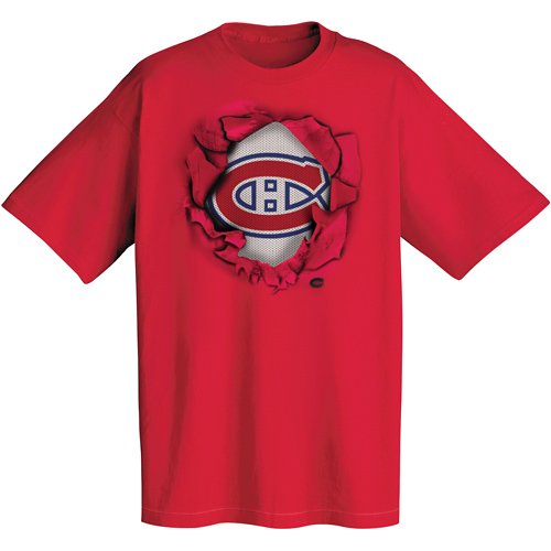 Majestic NHL Club Montreal Canadiens Ripped T-shirt