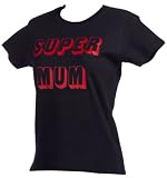 Spoilt Rotten - Supermum T-Shirt - Gift for New Mum, Black, Large