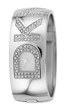 DKNY Ladies Stainless Steel Logo Bangle Watch With Silver Dial