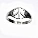 Sterling Silver Ring - Peace Sign - Size: 4-10
