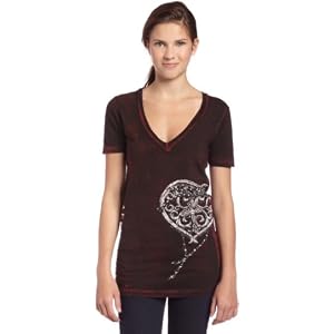 Buy Affliction Junior's Ra Baby V-Neck T-Shirt by Affliction