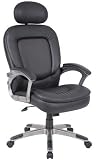 Boss Executive Pillow Top Chair with Headrest