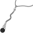 Diesel DX0461 Damen Collier DX 0461 Edelstahl Leder schwarz 55 cm