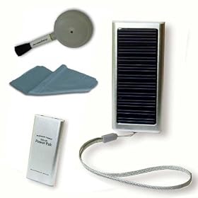 Compact Back-Up Rechargeable Power Extender- SOLAR POWER PAK! for your Audiovox, Motorola, Nextel and UTStarcom Smartphones and other Mini USB Devices! ***Includes Cleaning Brush***