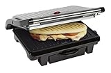 Edelstahl Panini Grill, Kontaktgrill, Tischgrill, Sandwichmaker