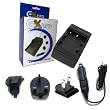 Ex-Pro Canon NB-5L NB5L Digital Camera Travel Charger, UK, USA, Canada & Europe - 2 Hour Fast Charge for Canon Digital IXUS 90 IS, Digital IXUS 800 IS, IXUS 850 IS, IXUS 860 IS, IXUS 870 IS, IXUS 950 IS, IXUS 960 IS, IXUS 970 IS, IXUS 980 IS, IXUS 990 IS, IXUS 900 Ti, IXY 800 IS, IXY 900 IS, IXY 1000, Canon S100, PowerShot SD700 IS , SD800 IS, SD900, SD990, SD970 IS, SX200 IS SX200 IS, SX210 IS SX210 IS