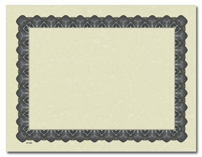 Masterpiece Metallic Silver Parchment Certificate - 25 Sheets