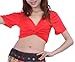 BellyLady Belly Dance Short Sleeved Wrap Top, Valentine's Gift Idea