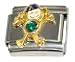 May Emerald Color Boy Child Baby Birthstone Italian Charm