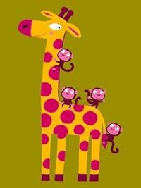 Posters: Kids World Poster Art Print - The Giraffe And The Apes, Choux (16 x 12 inches)