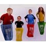Sack Race Game Set Outdoor Jumping 4 Sacks with Handles
