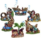 RESIN ORNAMENT - PIRATE BUBBLER PREPACK ASST 12PC