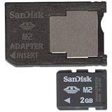 2GB M2 Memory Stick Micro Card with Pro Duo Adapter for Sony Ericsson K550, K790, K850, W300i