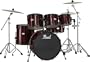 Pearl Forum 5-Piece Drum Set With Free 10" Tom, Red Wine*