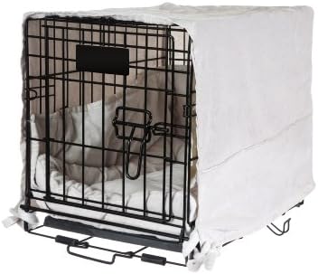Sofantex Luxury Plush Cratewear Set, Fits 36-Inch Crates, Ivory, 3-Piece