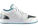 Children's Air Jordan Retro I Phat Low (White-Metallic/Silver-Lemon-Turquoise)
