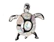 Lab Created Opal Pendant STERLING SILVER .925 Turtle