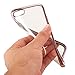iPhone 8 Case,iPhone 7 Case, Ultra Thin Clear Luxury TPU Rose Gold Bumper Case Cover with Built-in Ring Grip Holder for Apple iPhone 8/iPhone 7