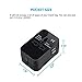 ELECLOVER 2.1A Universal All in One Worldwide Travel Power Plug Wall AC Adapter Charger with Dual USB Charging Ports for USA EU UK AUS