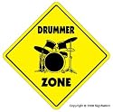DRUMMER ZONE - Sign - drum sticks musician band gift