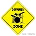DRUMMER ZONE - Sign - novelty drum sticks musician gift