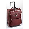 Flap over Trolley Case in Italian Florence Leather Cognac