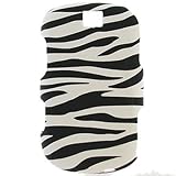 Crystal Hard RUBBERIZED With BLACK ZEBRA Design Faceplate Cover Case for SA ....