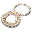 HinsonGayle AAA 8.0-8.5mm White Pearl Necklace on 14K Gold 18 Inches