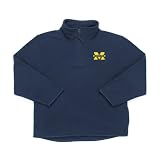 Antigua University of Michigan Youth 3/4 Zip Long Sleeve Pullover