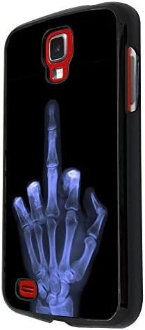 Samsung Galaxy S4 Active i9295 Xray Middle Finger Skeleton Funky Designer Trend Hard Back Shell Case Cover Skin