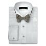 Joseph Abboud Black Tie Wing Collar, solid pique, 100% Cotton with French Cuff Tuxedo Shirt