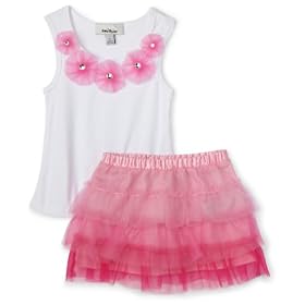 Buy Amy Byer Girls 2-6x Fairytale Glitter Skirt With Undershorts by Amy Byer
