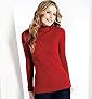 Ribbed Long Sleeve Polo Neck Jumper