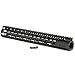 GVN Black Float NSR 15 Inch Handing One-piece Top Rail System KeyMod High Quality Lightest For AR-15 M4 M16 By GVN