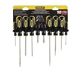Stanley 60-100 10-Piece Standard Fluted Screwdriver Set