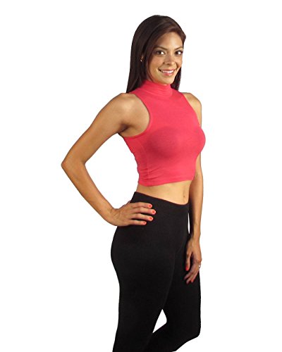 High Neck Sleeveless Crop Top